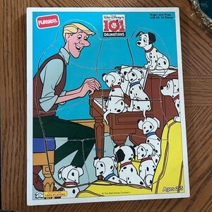 Vintage PLAYSKOOL 101 Dalmatians Wooden Puzzle